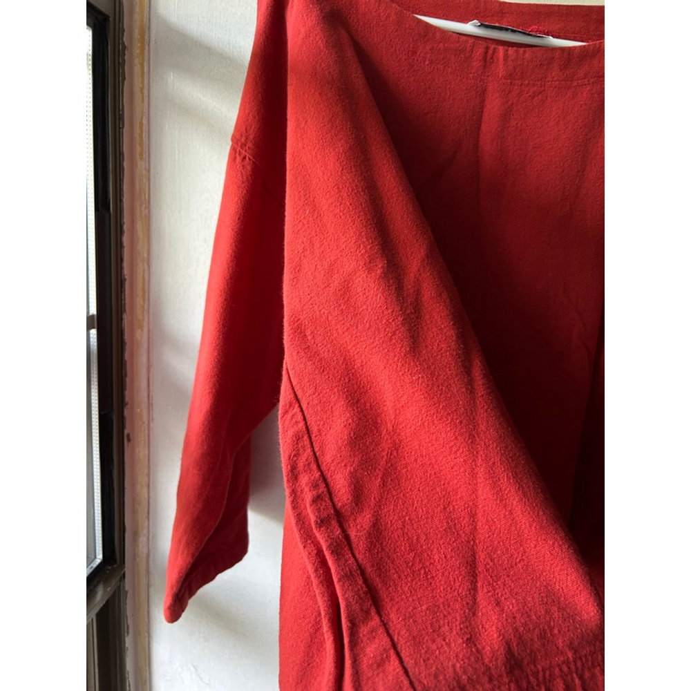 Women's HART Classics Red Cotton Long Sleeve Top Size L - Picture 3 of 3